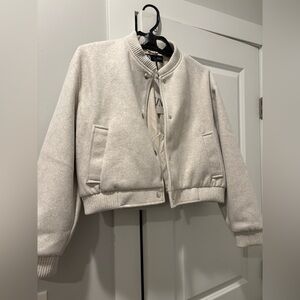 Zara women’s cropped bomber jacket